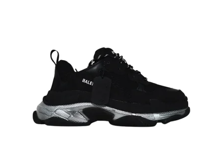 TRIPLE S SNEKAER "Black Silver"