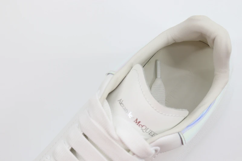 ALEXANDER MCQUEEN LEATHER PLATFORM TRAINERS SNEAKERS-LASER REPLICA