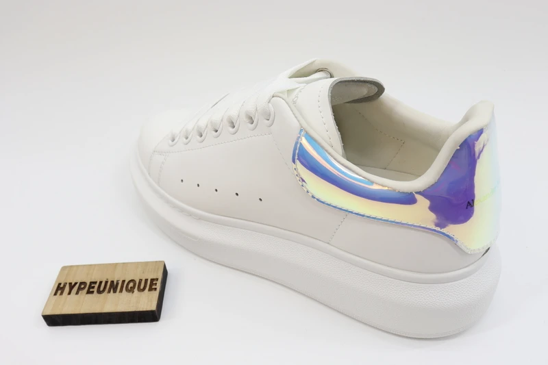 ALEXANDER MCQUEEN LEATHER PLATFORM TRAINERS SNEAKERS-LASER REPLICA
