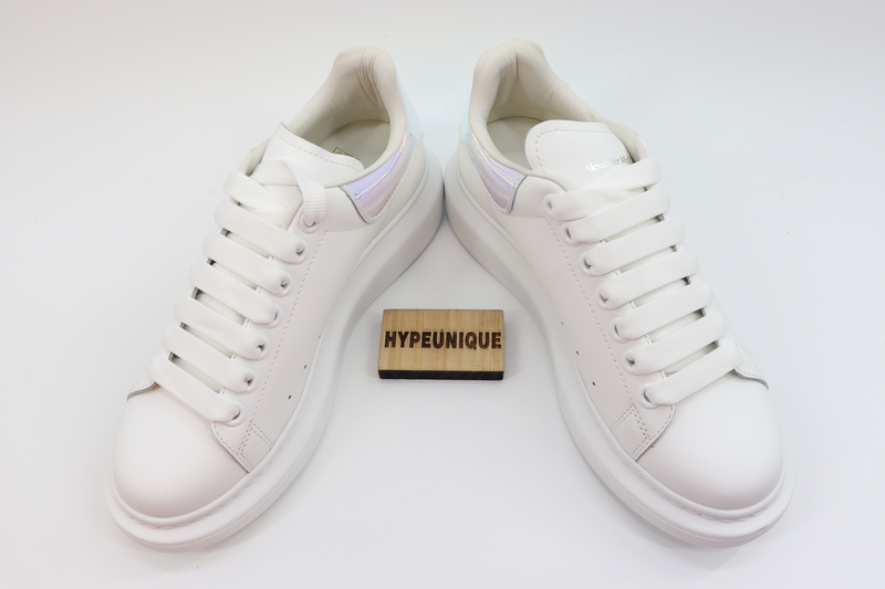 ALEXANDER MCQUEEN LEATHER PLATFORM TRAINERS SNEAKERS-LASER