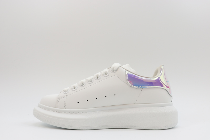 ALEXANDER MCQUEEN LEATHER PLATFORM TRAINERS SNEAKERS-LASER