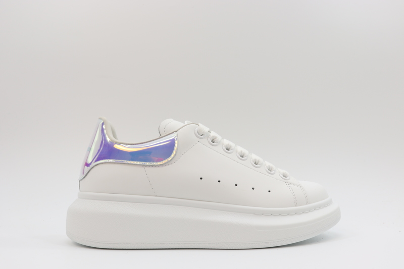 ALEXANDER MCQUEEN LEATHER PLATFORM TRAINERS SNEAKERS-LASER