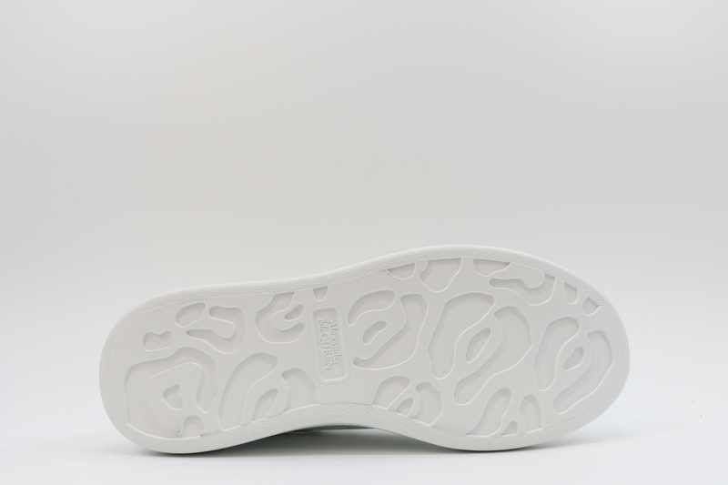 ALEXANDER MCQUEEN LEATHER PLATFORM TRAINERS SNEAKERS-LASER