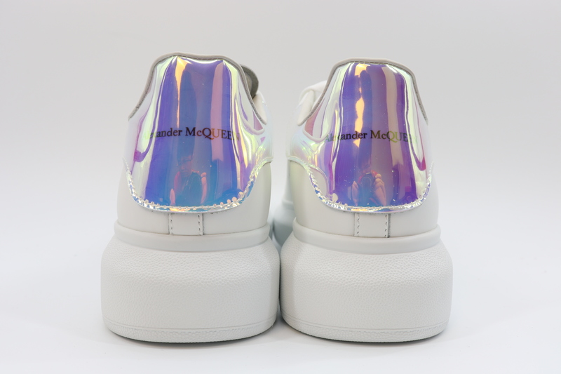 ALEXANDER MCQUEEN LEATHER PLATFORM TRAINERS SNEAKERS-LASER