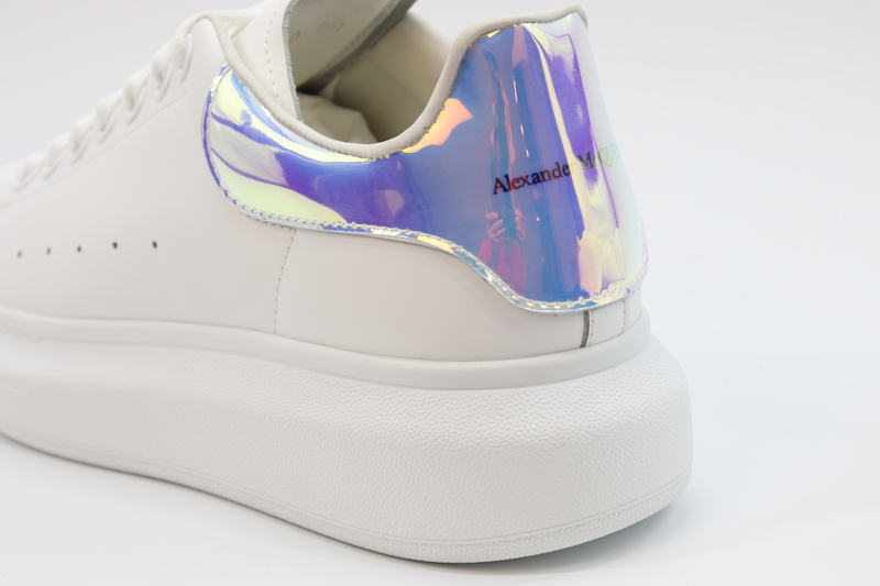ALEXANDER MCQUEEN LEATHER PLATFORM TRAINERS SNEAKERS-LASER - Image 12