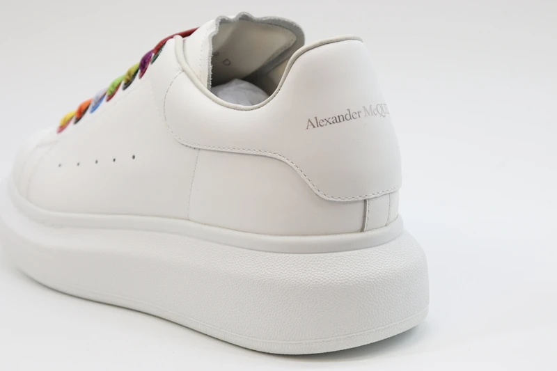 ALEXANDER MCQUEEN SHOW LEATHER PLATFORM TRAINERS SNEAKERS-RAINBOW REPLICA - Image 10