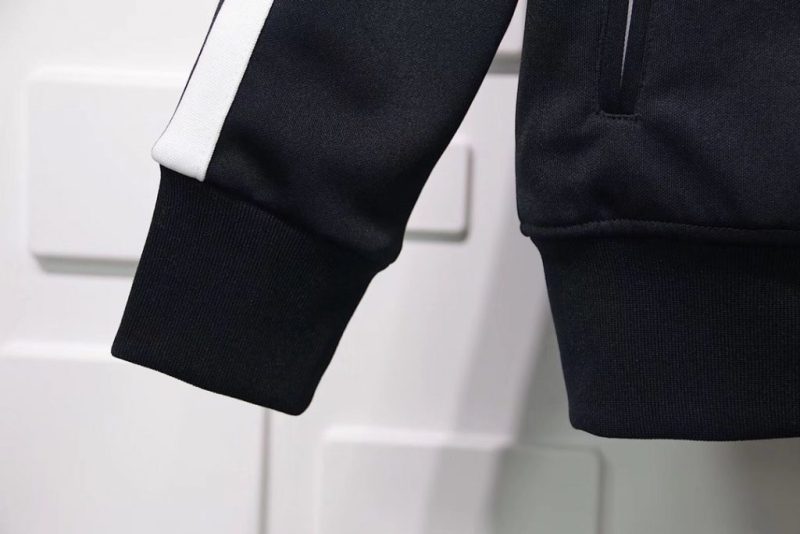 PALM ANGELS CHENILLE TRACK JACKET-BLACK - Image 6