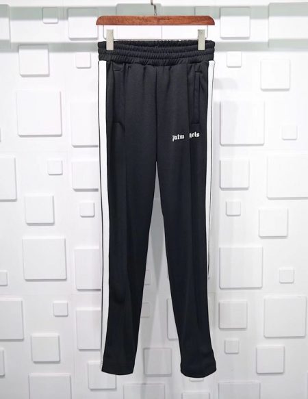 PALM ANGELS CHENILLE TRACK PANTS-BLACK
