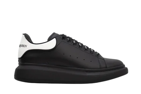 ALEXANDER MCQUEEN SHOW LEATHER PLATFORM TRAINERS - BLACK