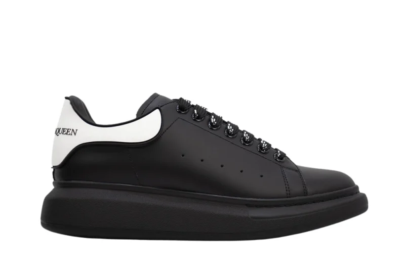 ALEXANDER MCQUEEN SHOW LEATHER PLATFORM TRAINERS - BLACK