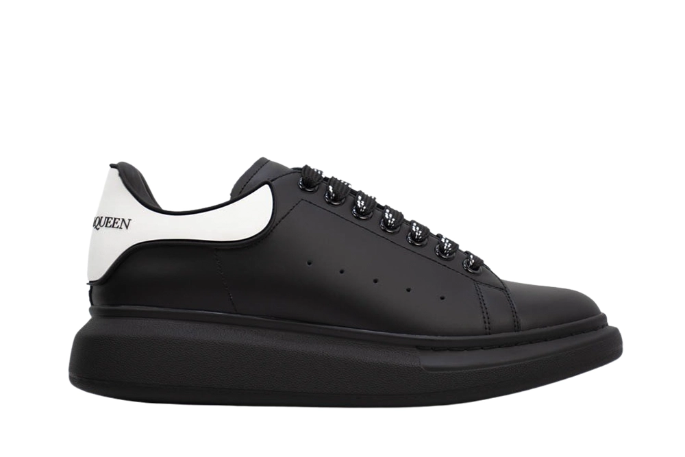 ALEXANDER MCQUEEN SHOW LEATHER PLATFORM TRAINERS - BLACK