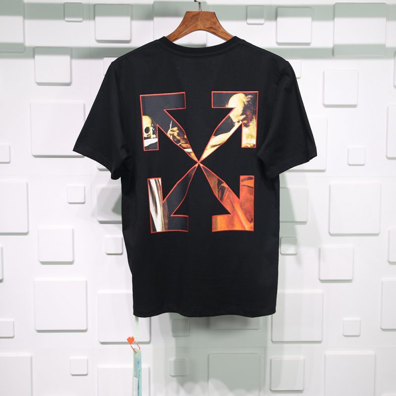 OFF-WHITE C/O VIRGIL ABLOH COTTON-JERSEY T-SHIRT REPLICA - Image 5