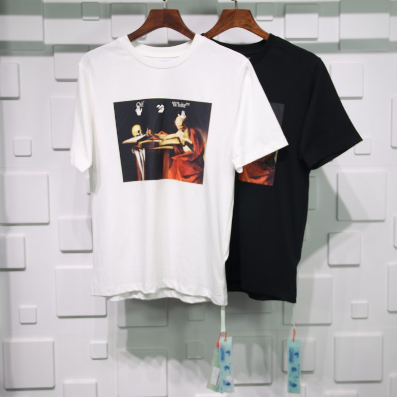 OFF-WHITE C/O VIRGIL ABLOH COTTON-JERSEY T-SHIRT REPLICA - Image 2