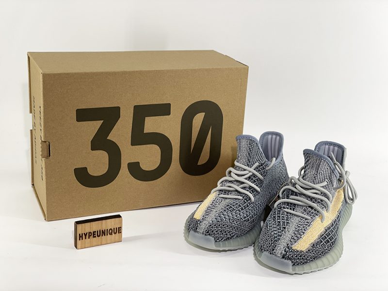 Yeezy 350 V2 Ash Blue Replica - Image 2