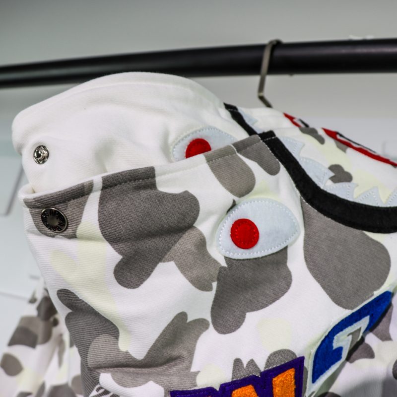 A BATHING APE BAPE SHARK 1ST CAMO DOUBLE HOODIE - Image 8