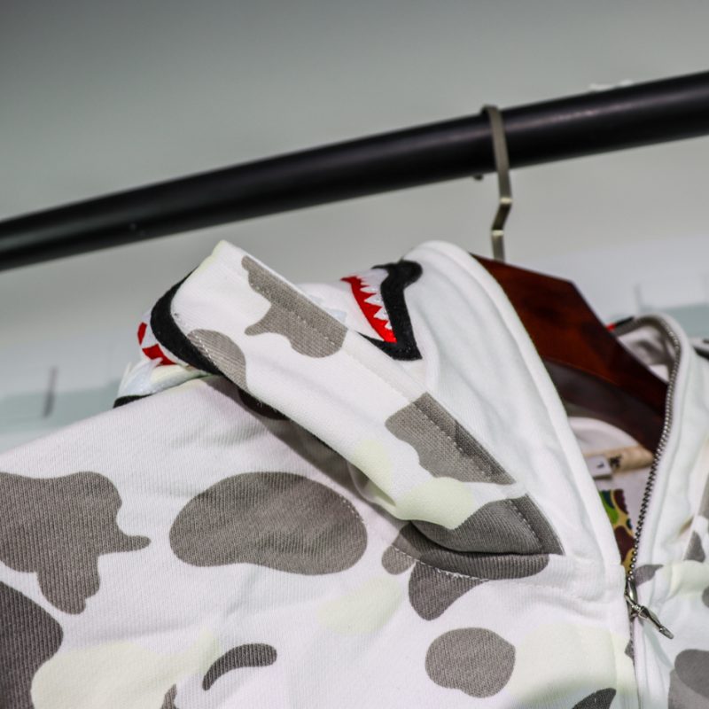 A BATHING APE BAPE SHARK 1ST CAMO DOUBLE HOODIE - Image 7