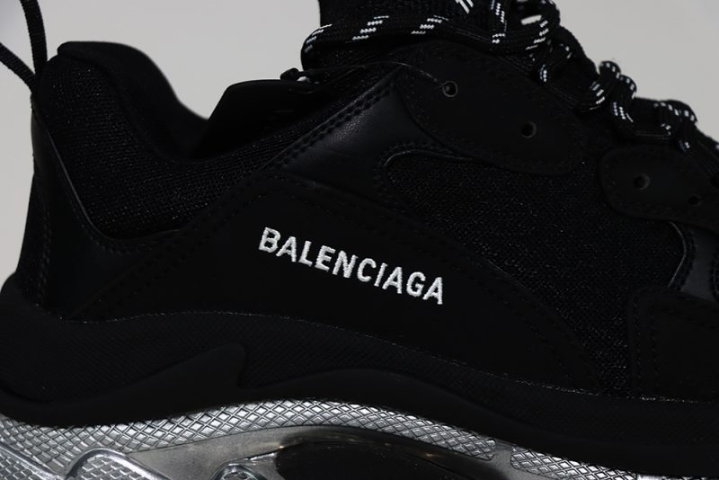 TRIPLE S SNEKAER "Black Silver" - Image 2