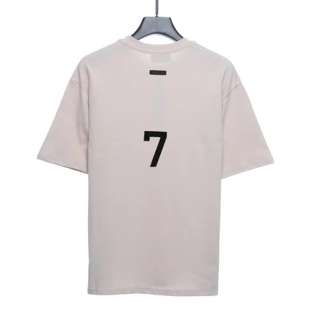 Mainline flocked word 7 T-shirt（Black/Blue/Beige/Red）