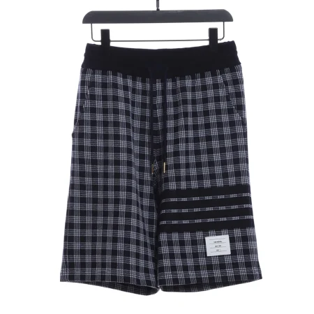 Jacquard check shorts(Black/Grey)