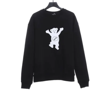 Bear print sweatshirt(Black / Brown)