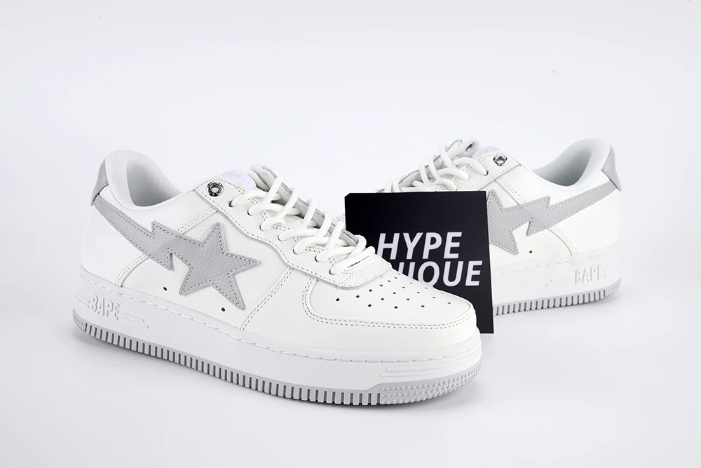 Bapesta Gray White Quality Reps - Image 2