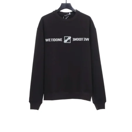Mirrored Silicone Letter Sweatshirt