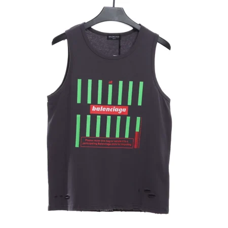 Barcode Ripped Vest