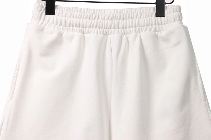 Balenciaga Tape-Print Ripped Shorts