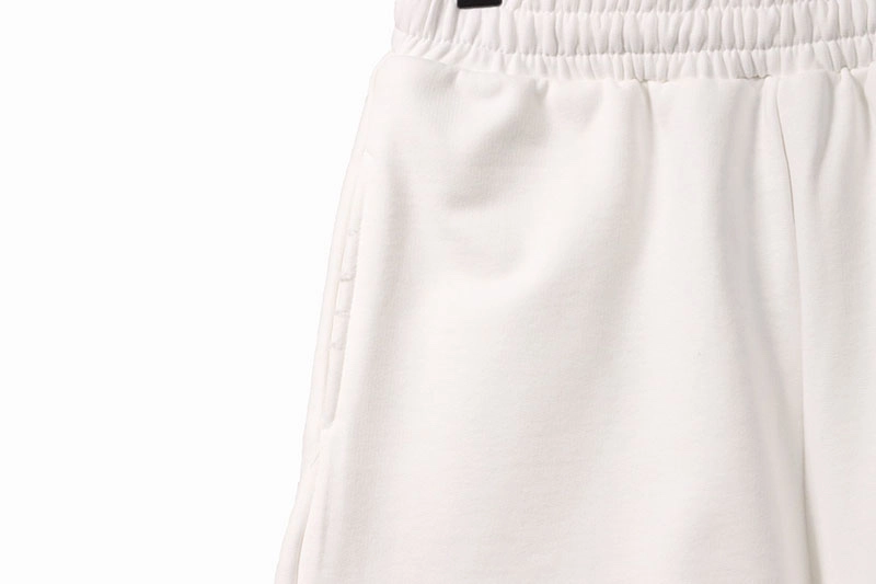 Balenciaga Tape-Print Ripped Shorts