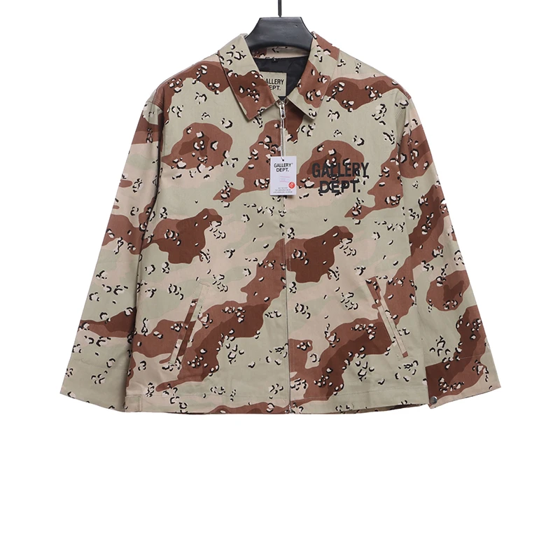 Gallery Dept Camouflage Print Zipped Jacket - Image 2