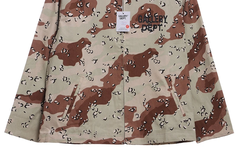 Gallery Dept Camouflage Print Zipped Jacket - Image 8