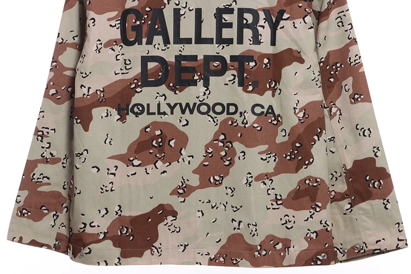 Gallery Dept Camouflage Print Zipped Jacket - Image 9