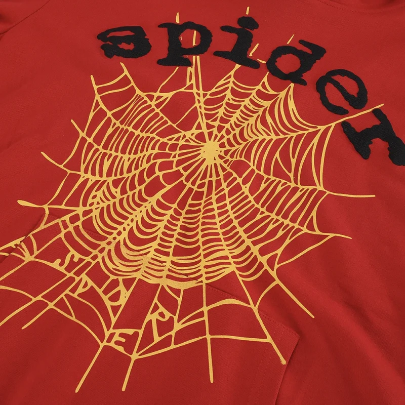 Sp5der Websuit Hoodie Red Reps - Image 7