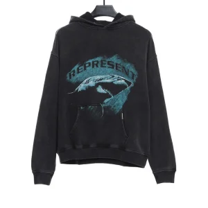 Represent Blue Shark Hoodie
