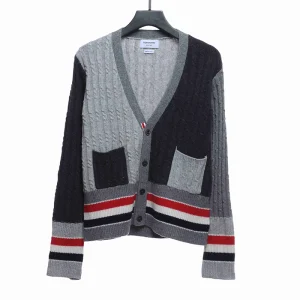 Rough Cross Flower V-Neck Cardigan