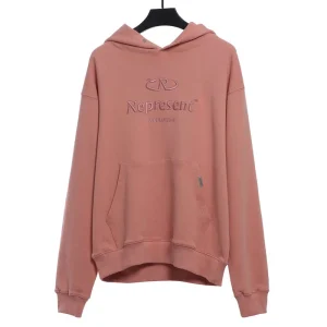 Represent Embroidered Lettering Hoodie