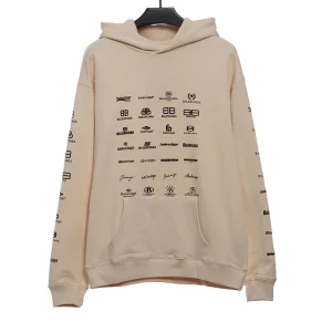 All Over Logo Hoodie Replica