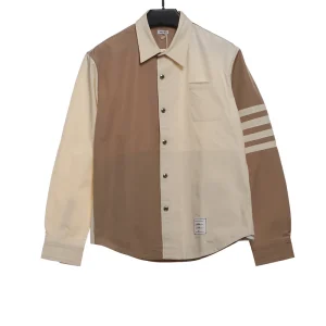 Four-Bar Stripe Contrasting Jacket