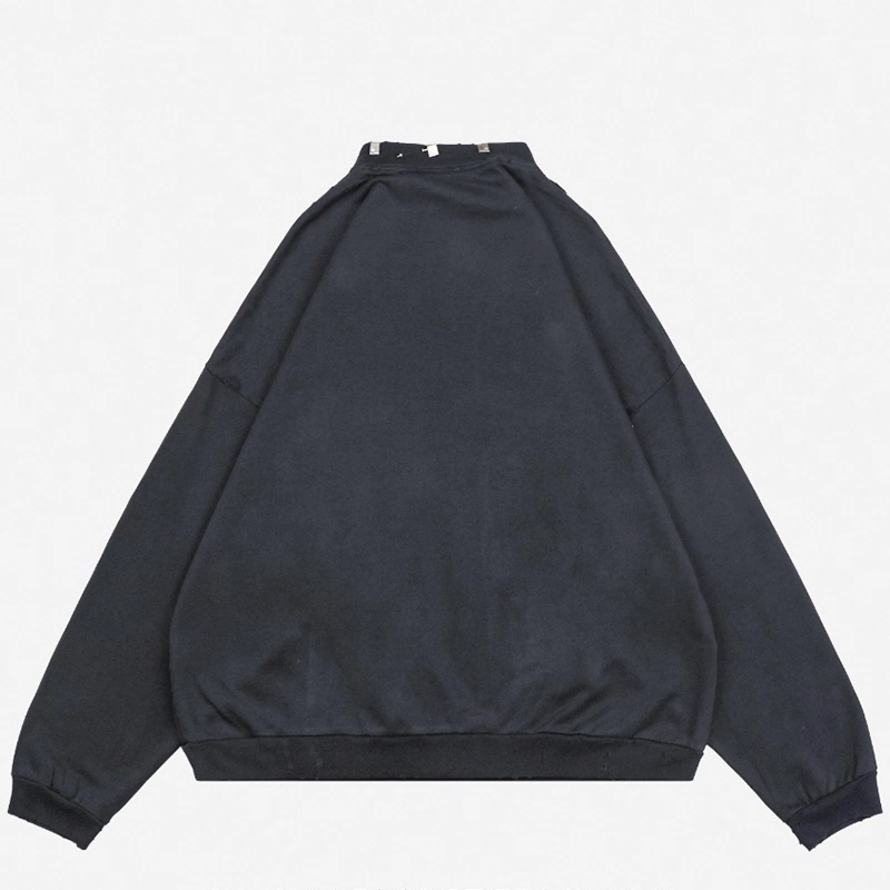 Iron Hoop Washed Distressed Round Neck Sweatshirt Reps - Image 2