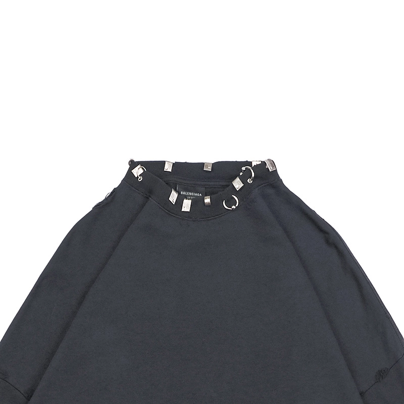Iron Hoop Washed Distressed Round Neck Sweatshirt Reps - Image 4