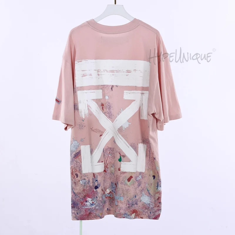 Off-White Fireworks T-Shirt Pink Replica