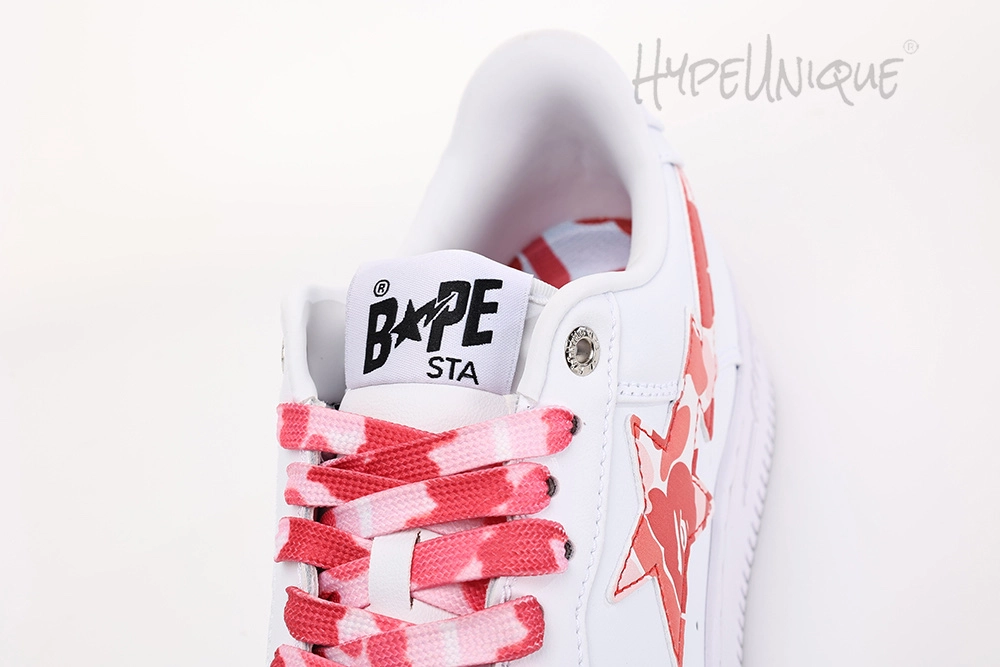 Bape Sta Low White ABC Camo Pink Reps
