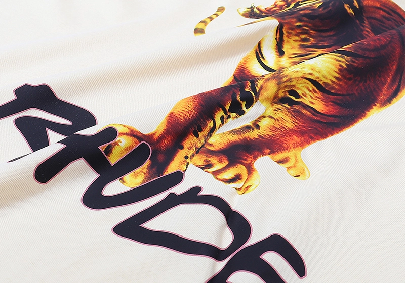Rhude Tiger Print T-Shirt Reps