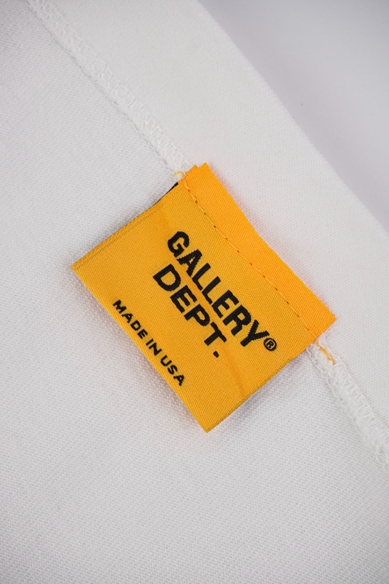 Gallery Dept Flame Letter Glitter Print T-Shirt