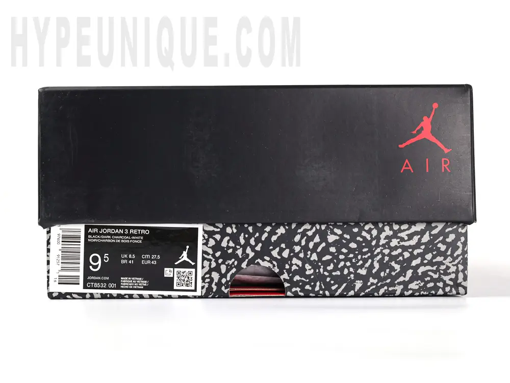 Black crackle shoe box
