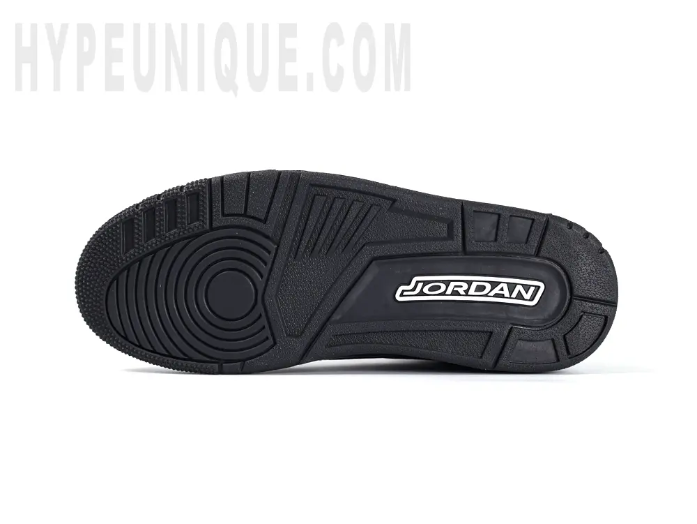 the black outsole