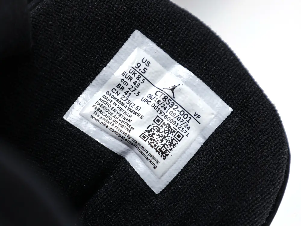 the brand size label