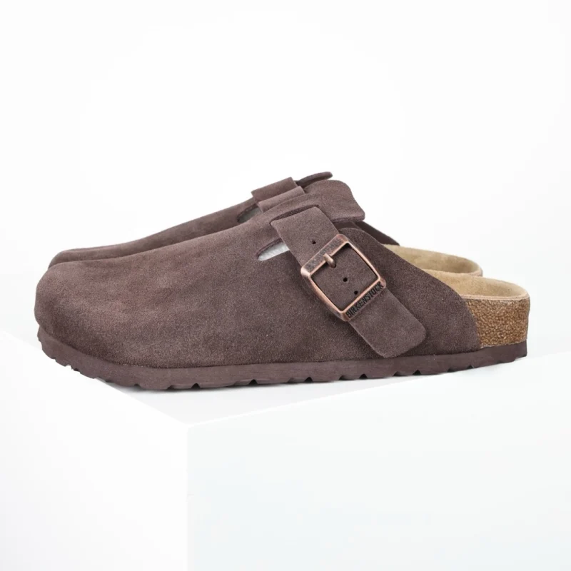 Birkenstock 'Boston Soft' Suede Clog (Men)