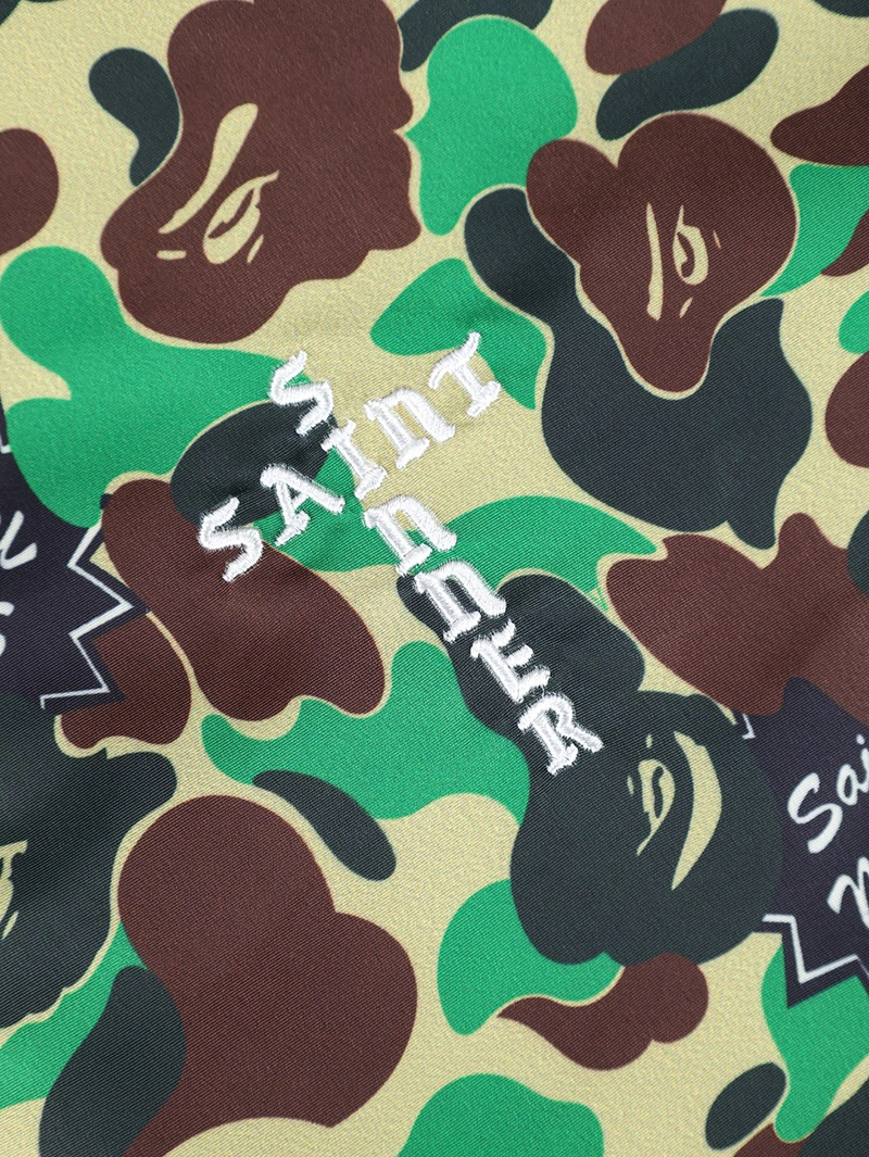 BAPE X Saint Michael Ribbon Camouflage Jacket
