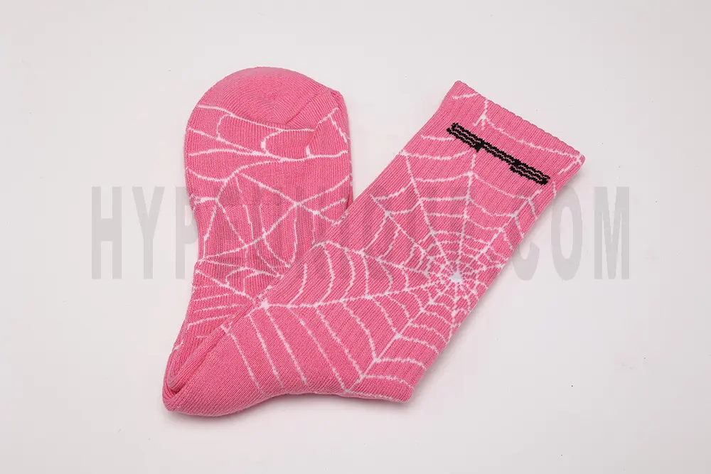 Sp5der All Over Print Socks 'Pink' Reps - Image 6